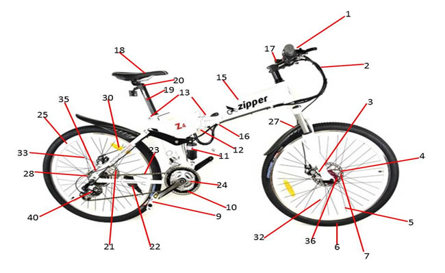 zipper z4 folding electric bike