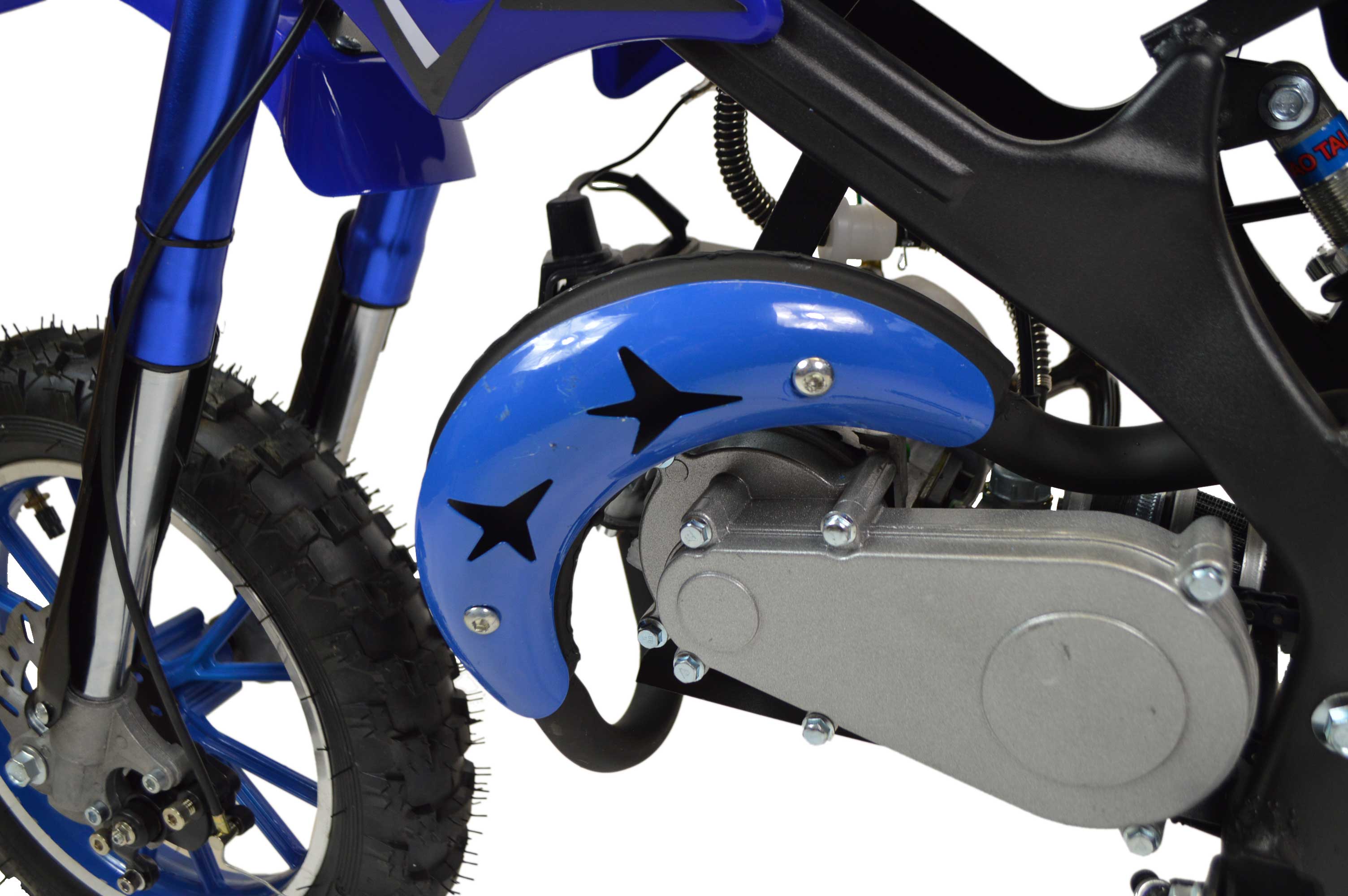 Zipper dirt bike mini moto 50cc à essence pour enfants - Bleu